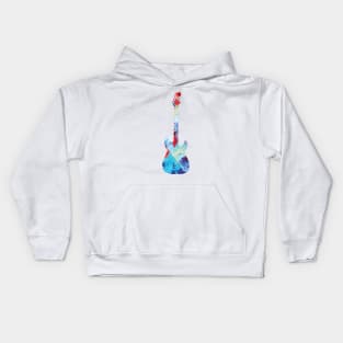 S-Style Electric Guitar Paint Texture Kids Hoodie